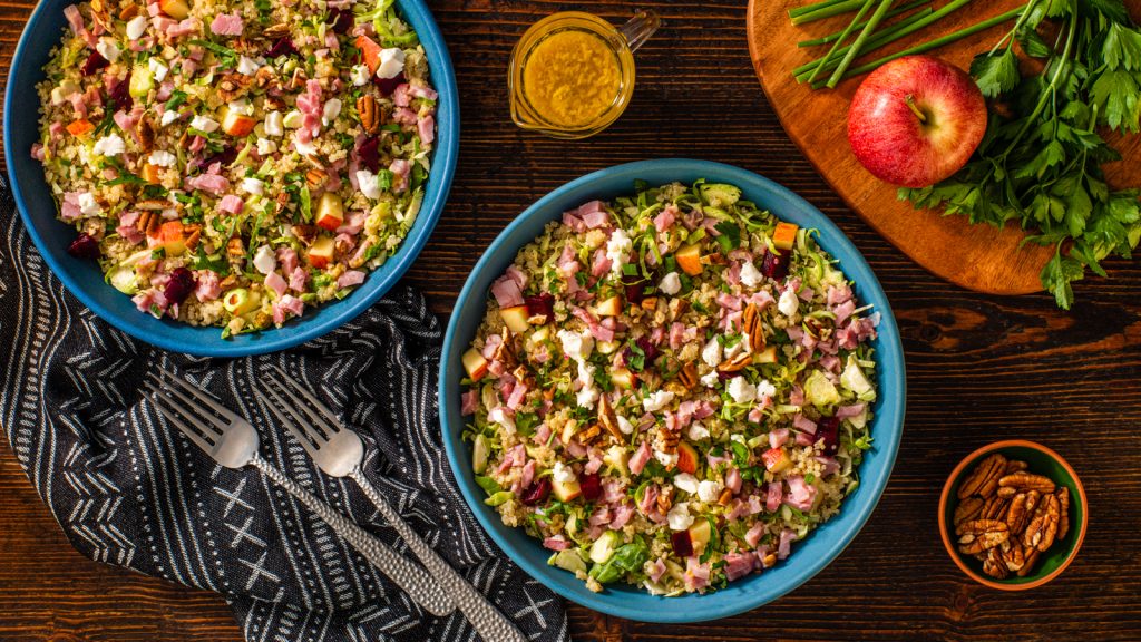 Ham-Roasted Beet and Ham Quinoa Bowl