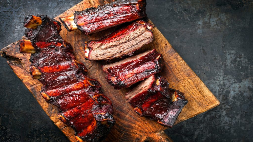Barbecue pork ribs